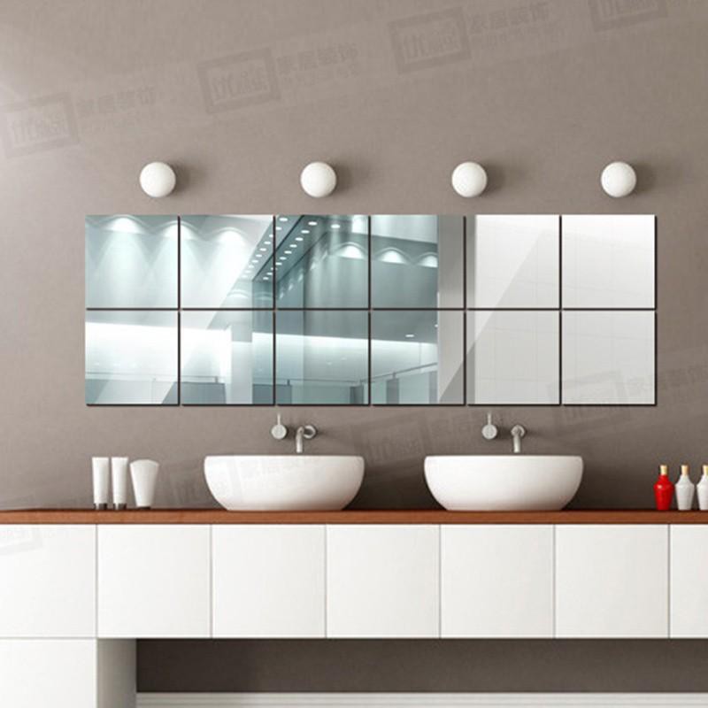 Decal gương dán tường 30*30cm