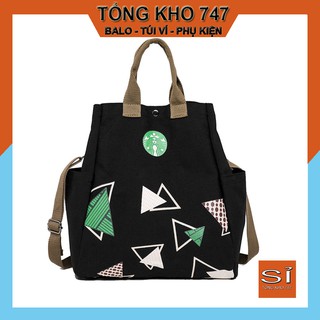 Sỉ Túi tote TN822, Túi vải canvas đi học công sở, 2 dây đeo thời trang, cá tính