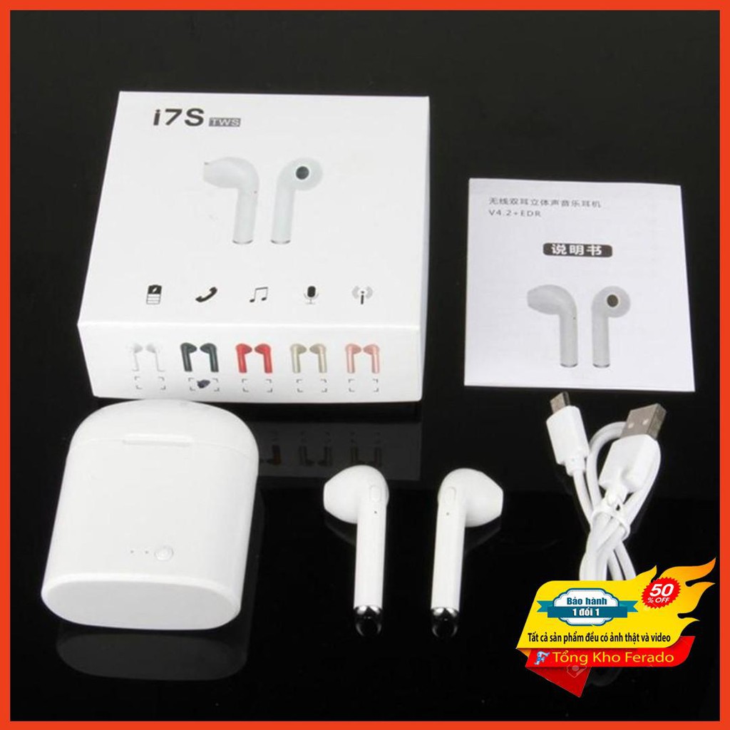[ Siêu rẻ ] Tai nghe Bluetooth không dây i7S TWS