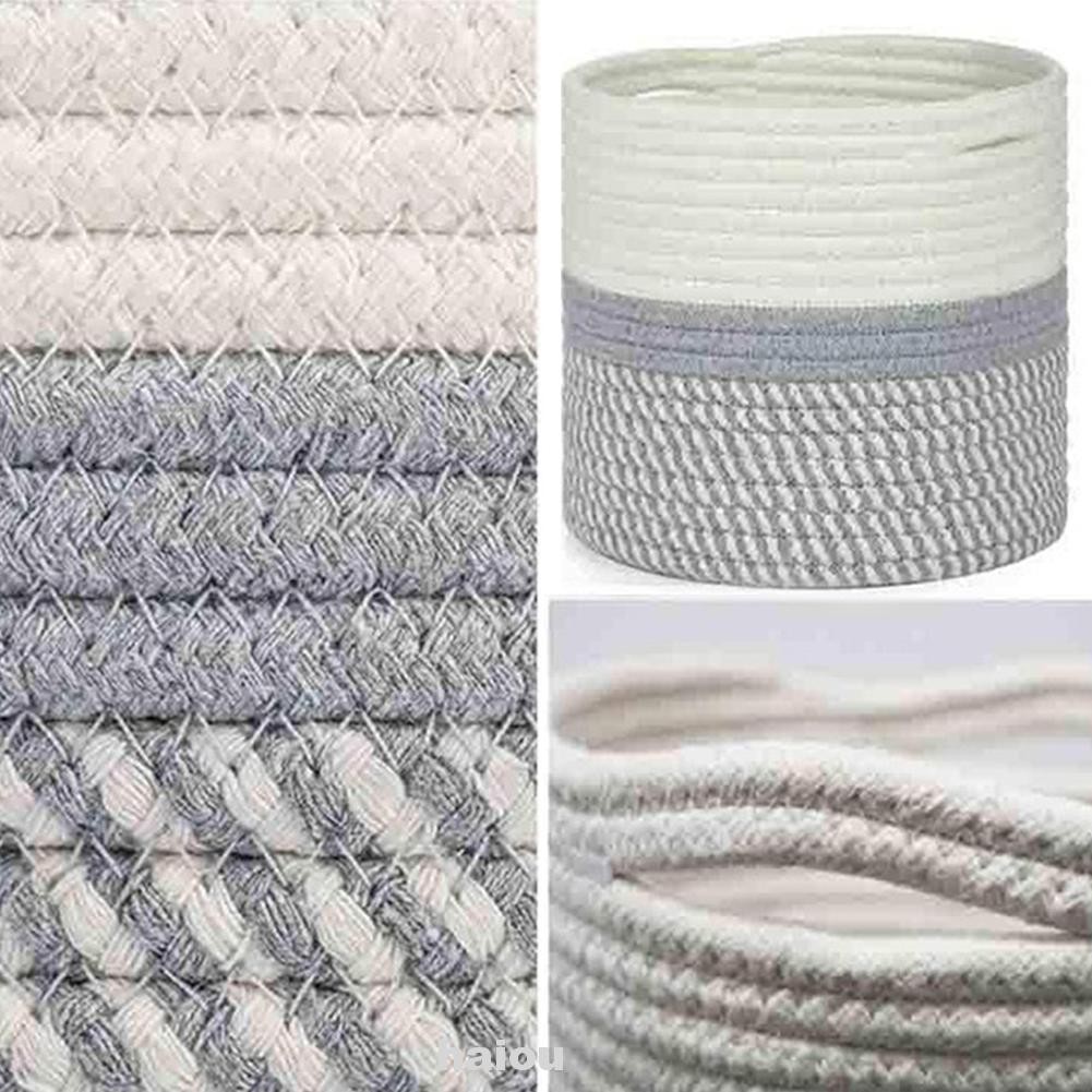 Living Room Floor Washable Home Decor Large Capacity Modern Cotton Rope For Flower Pot Woven Storage Basket