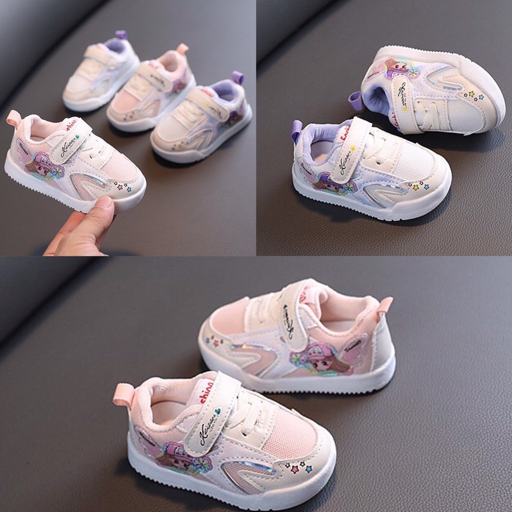 Giày thể thao cô gái siêu nhẹ và dễ thương cho bé gái size 16-20