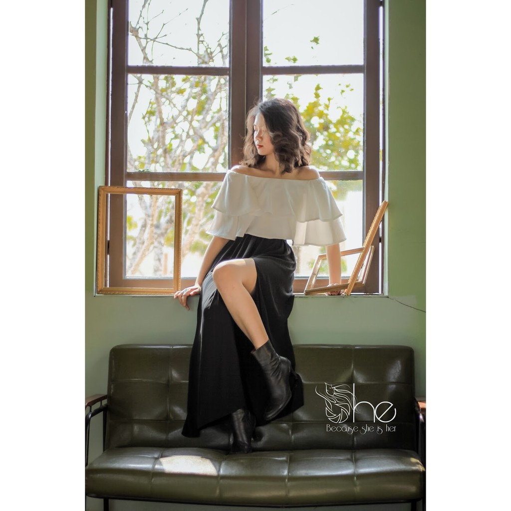 Chân váy maxi xẻ chân | SCV01