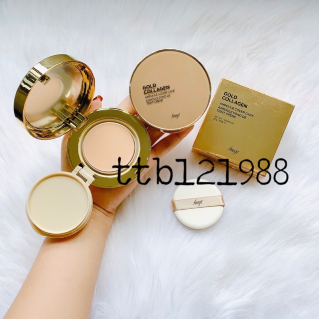 Phấn tươi gold collagen The Face Shop cover cake 9,5g