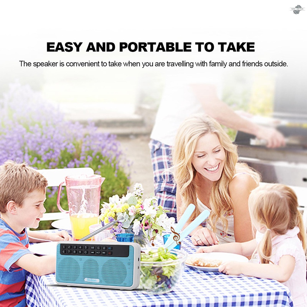 Loa bluetooth không dây E500 6W Hifi tích hợp đèn led + mic hỗ trợ thẻ nhớ tf