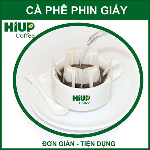 Cà Phê Phin Giấy Green 6 x12gr - Hiup Coffee