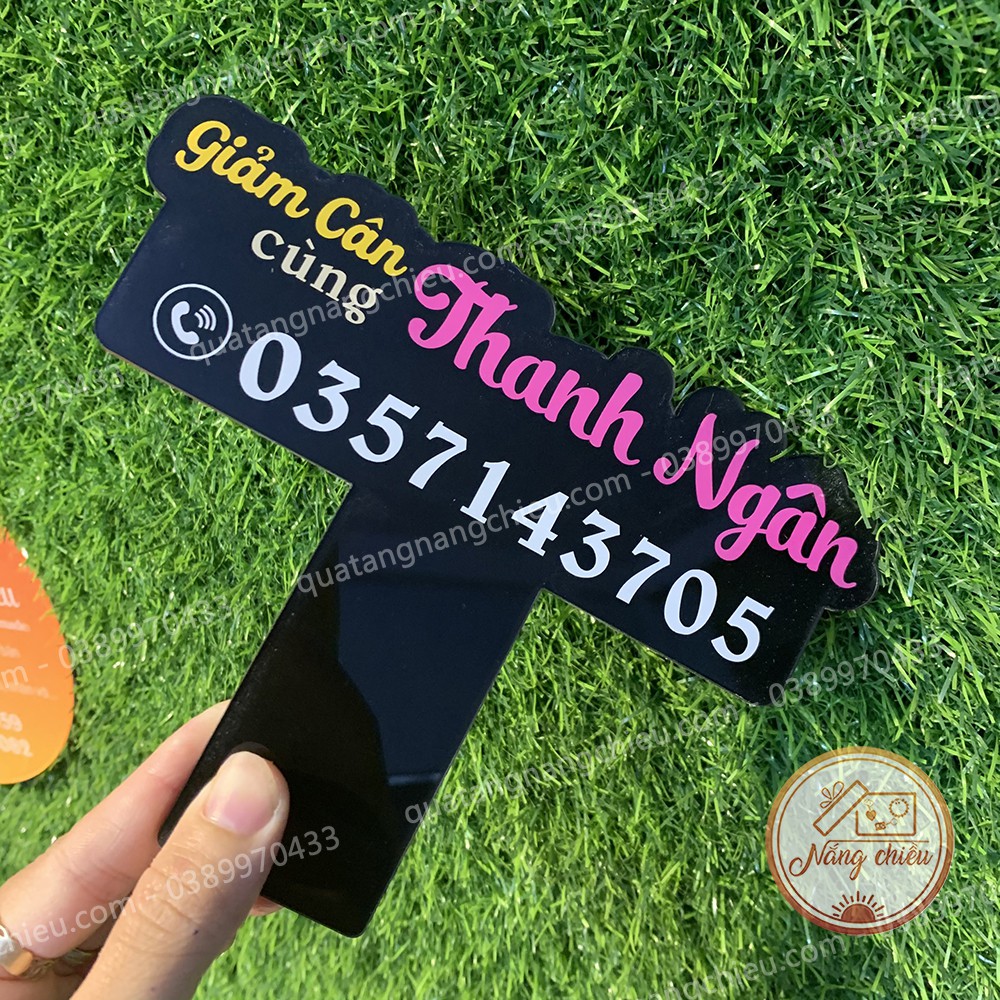 Bảng cầm tay đạo cụ chụp hình sản phẩm _ free thiết kế theo yêu cầu