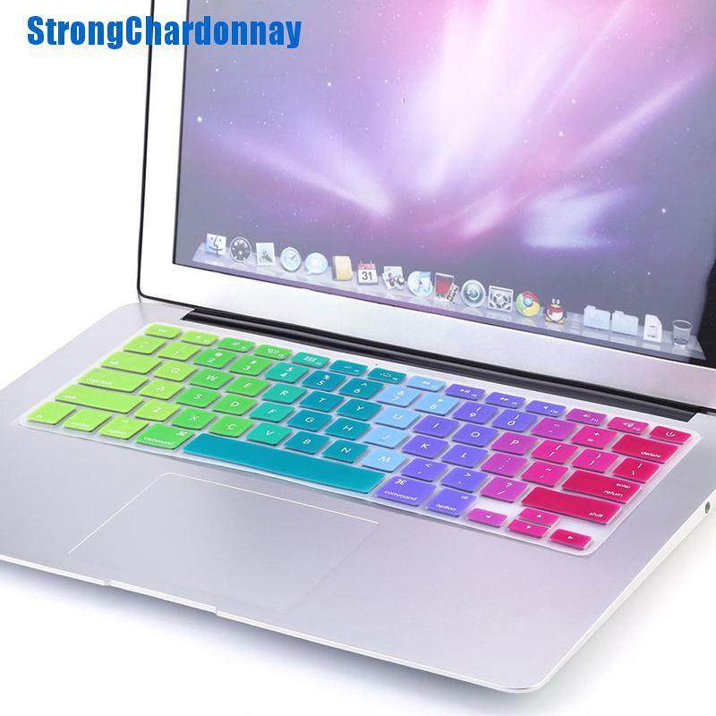 Vỏ Silicone Màu Cầu Vồng Bọc Bàn Phím Cho Imac Macbook Pro 13 "15"