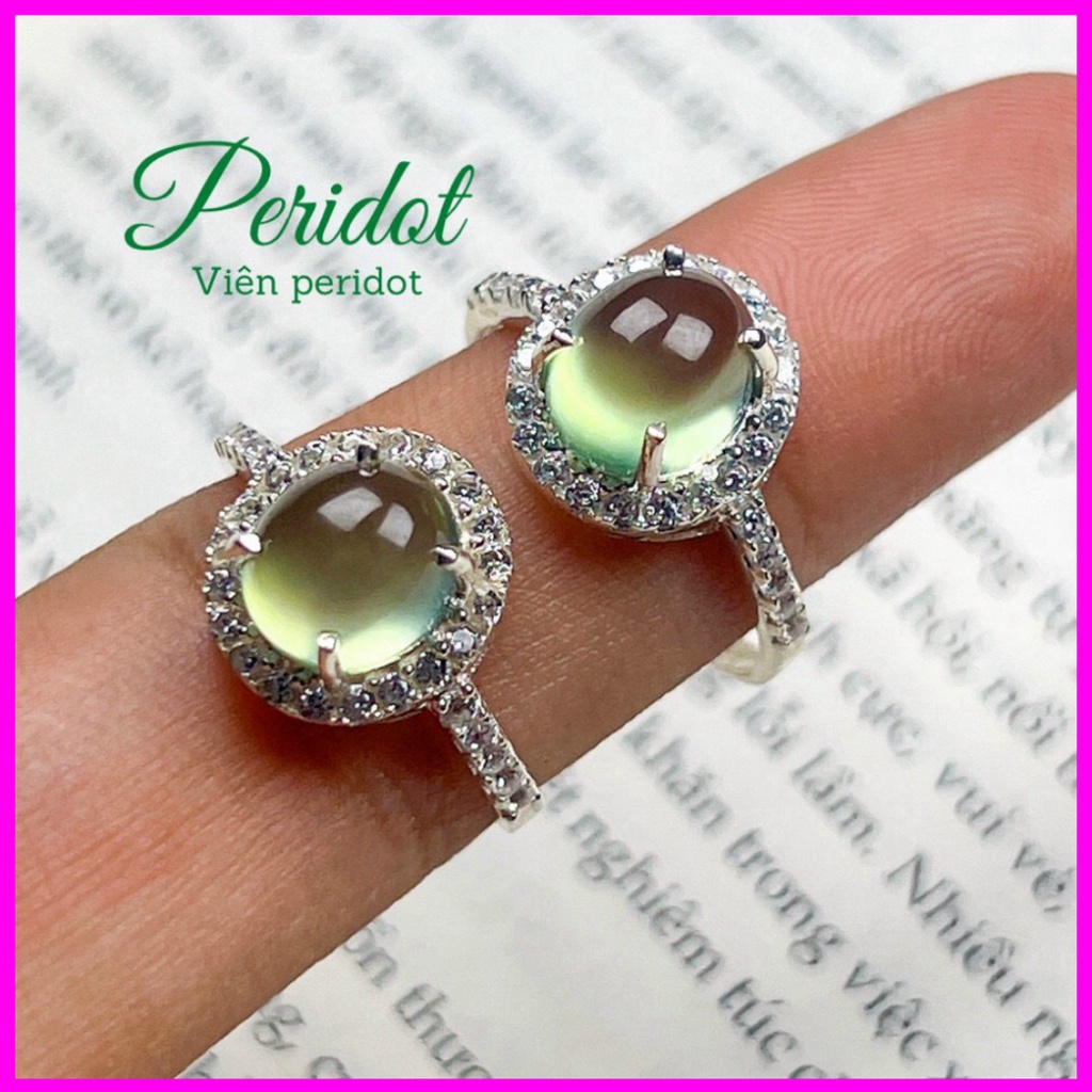 Mẫu hot Nhẫn đá màu xanh mang lại sự may mắn là vật phẩm phong thủy thời trang sang trọng hàng đẹp