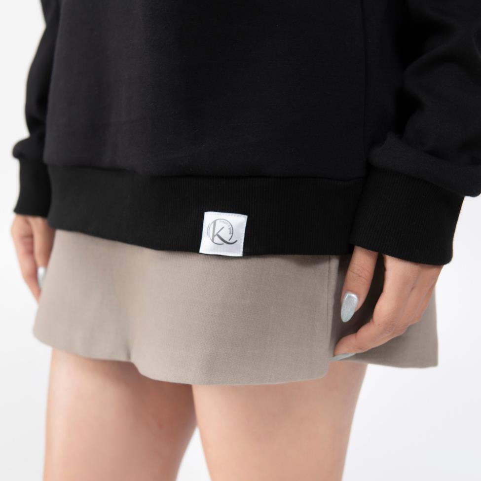 Áo Nỉ Nữ Dài Tay Có Túi Khóa Tay Chất Nỉ Bông Cao Cấp Kumi, Áo Nỉ Nữ Basic Thời Trang Trẻ Trung Năng Động - Đen | BigBuy360 - bigbuy360.vn