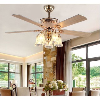 Quạt trần đèn SuperVilighting, Mã Số: S108- Động cơ AC CS: 90W, sải cánh : 1.36m, Điện áp 220V,Bảo hành động cơ 48 tháng