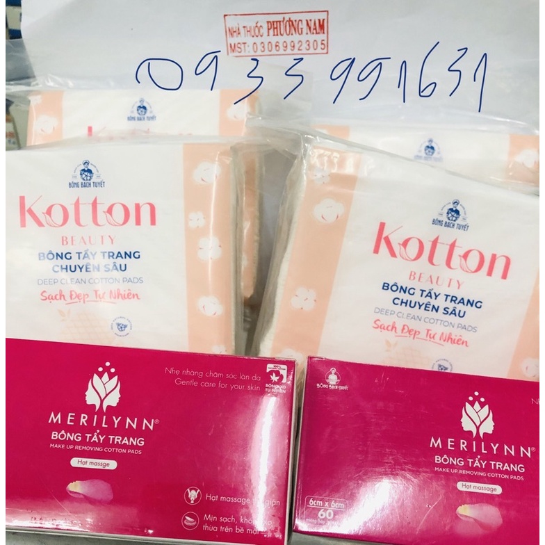 Bông tẩy trang bạch tuyết hạt massage