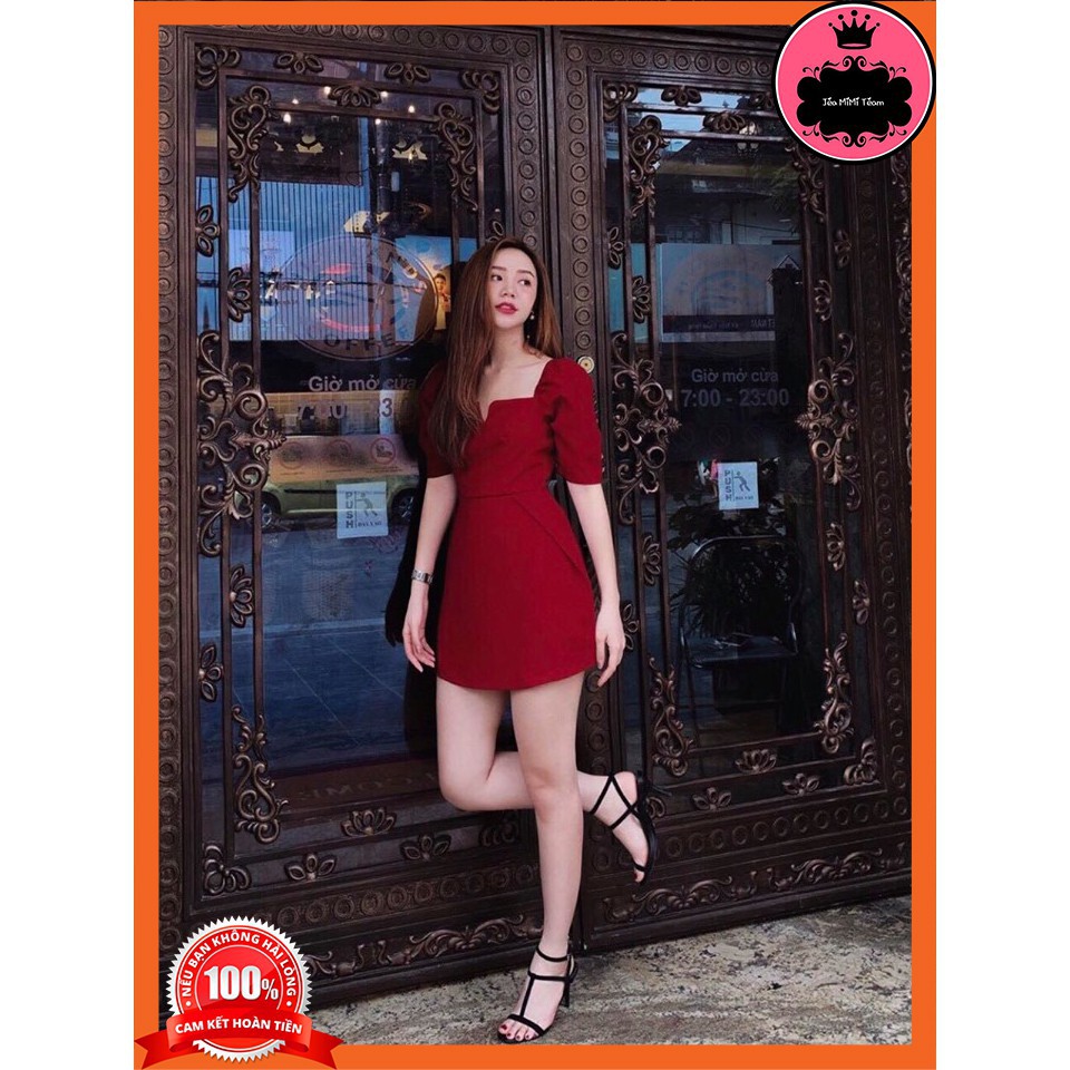 ĐẦM BÚP BÊ CÓ MÚT NGỰC VẢI COTTON FREESIZE | BigBuy360 - bigbuy360.vn