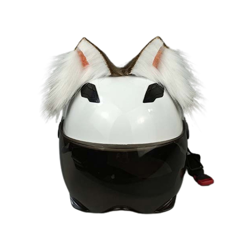 Mũ Bảo Hiểm Tai Mèo Bằng Lông Nhung Dễ Thương Xinh Xắn