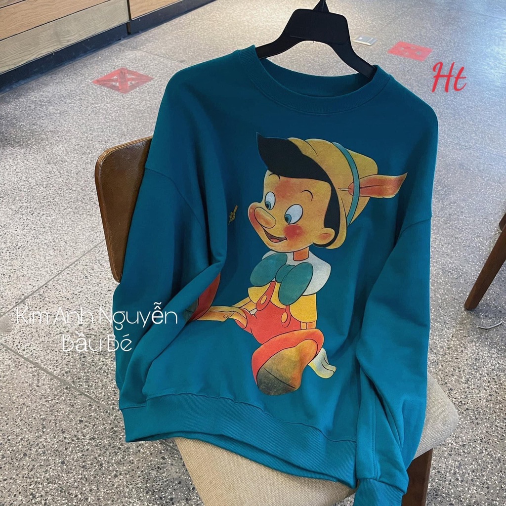 🌸 Áo sweater nỉ cotton cậu bé hot trend ,🌸 Áo hoodie nỉ form rộng dáng unisex phong cách Hàn Quốc