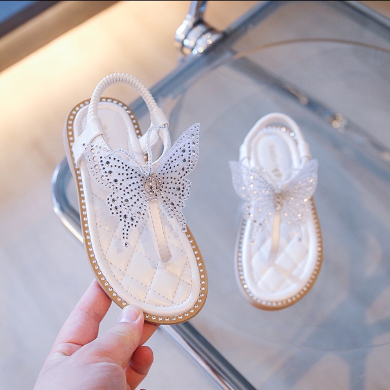 Xăng đan Vải Chiffon Đế Mềm Chống Trượt Thời Trang Dành Cho Bé Gái 3-18 Tuổi