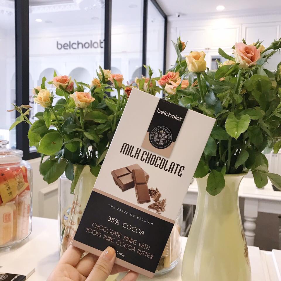  Thanh socola Belcholat nguyên chất bơ cacao