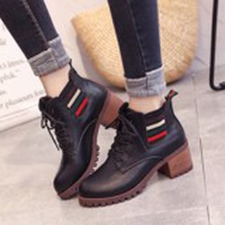 GIÀY BOOT CỘT DÂY CAO CẤP B330