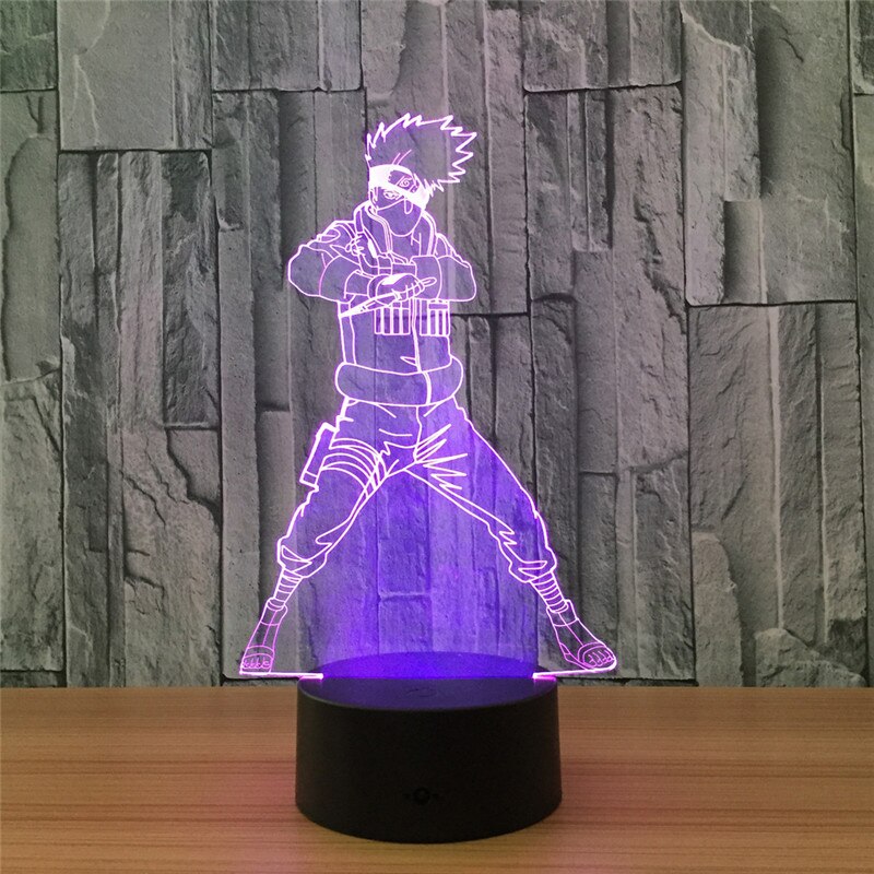 Đèn Ngủ Led 3D Hình Naruto Kakashi Độc Đáo