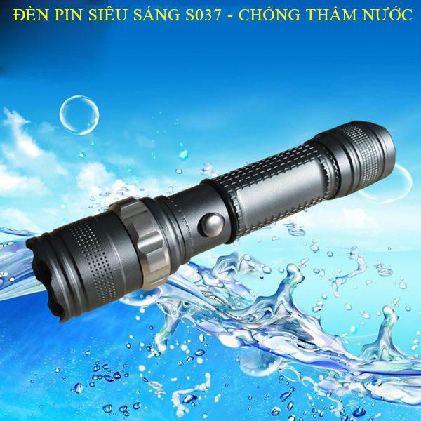 Đèn pin vỏ kim loại siêu sáng siêu bền XSL - kèm sạc - HV Store 491