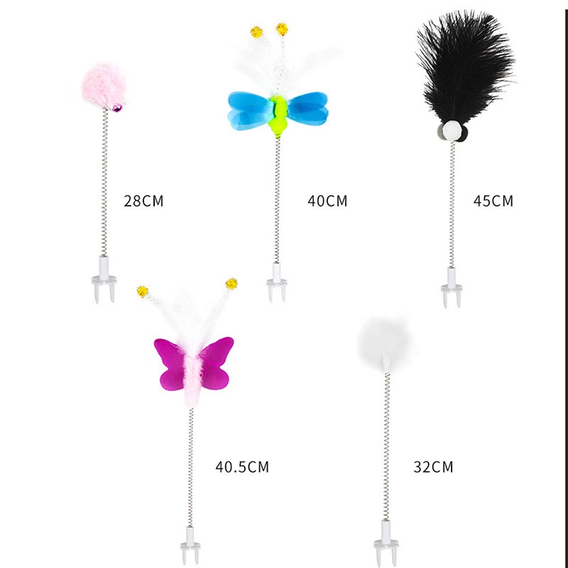 Gậy Cào Lông Vũ Hình Chuồn Chuồn / Chuồn Chuồn Hoạt Hình Có Nhạc Cho Mèo Cưng