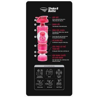 Bình Lắc SHAKE IT BOTTLE Lock&Lock - 600ml