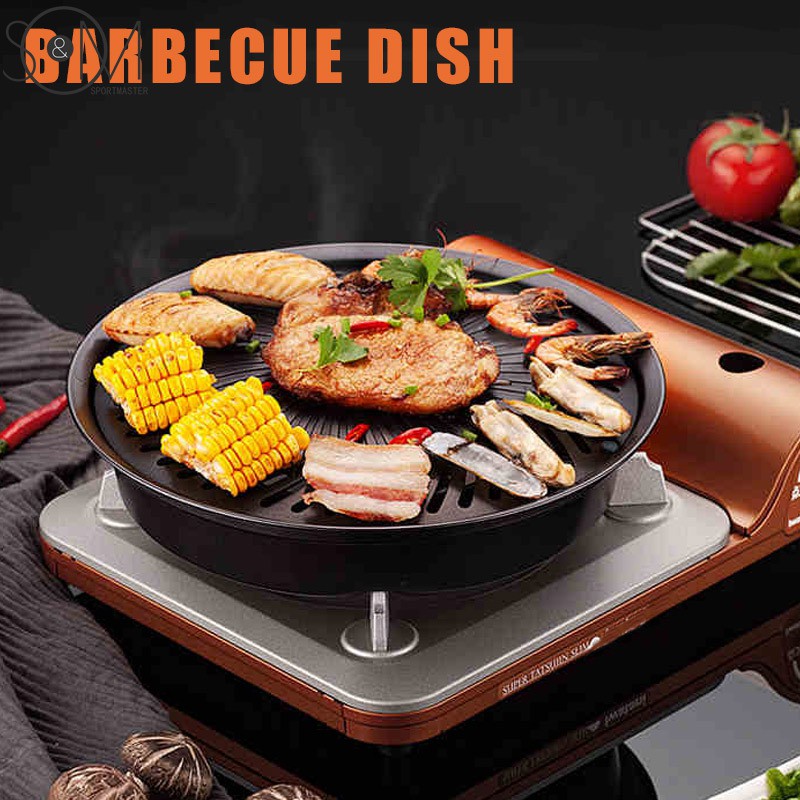 Chảo Nướng Thịt Bbq Bằng Sắt Chống Dính Có Thể Tháo Rời