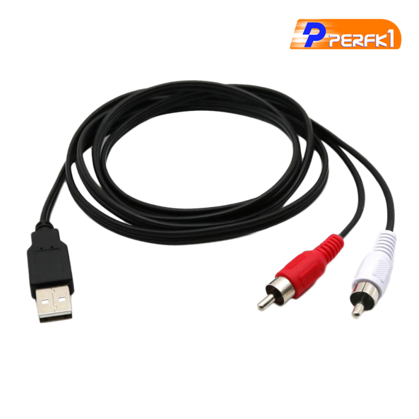 Cáp Chuyển Đổi 1.5m Usb 2.0 Female Sang 2x Rca Male Video A / V