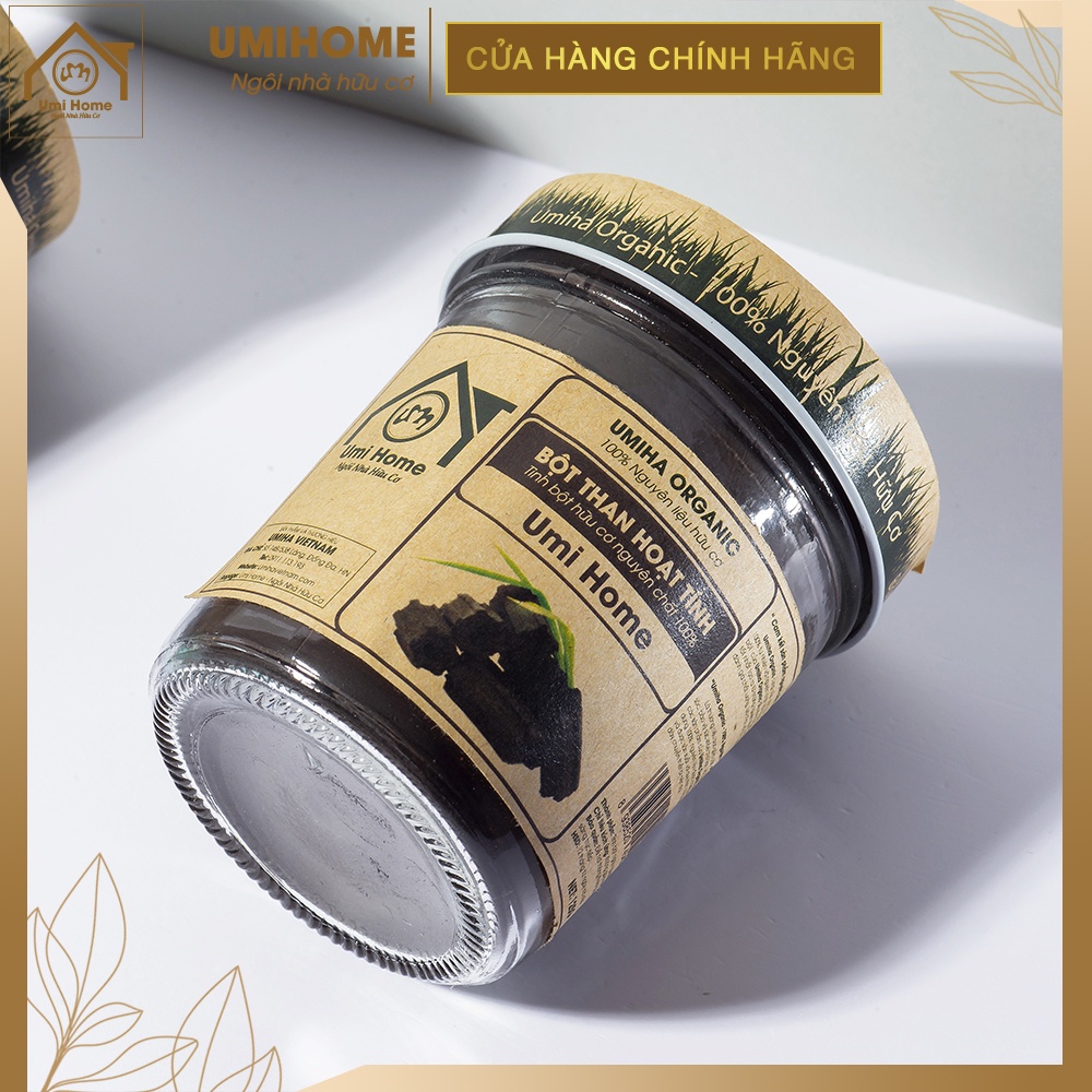 Than hoạt tính trắng răng bột than tre UMIHOME  - Răng trắng với than hoạt tính bột than tre đánh trắng răng