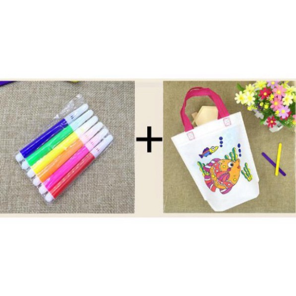 Túi vải vẽ, tô màu - hoạt động nghệ thuật Montessori (1116TVTM)