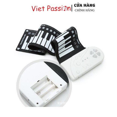 Đàn piano cuộn mang đi tiện lợi, bàn phím mềm dễ chơi Viet Passion