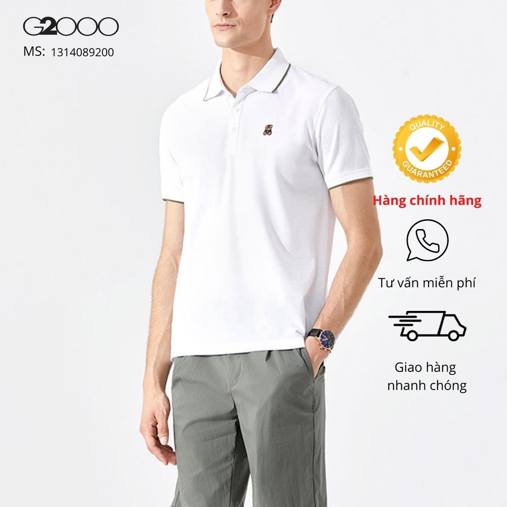 Áo Polo Nam G2000  Tay Ngắn Màu Trắng