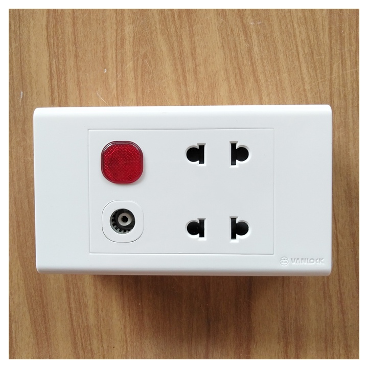 COMBO Ổ cắm - Công tắc - Mạng lan Vanlock SINO - Dòng S18 Chính hãng