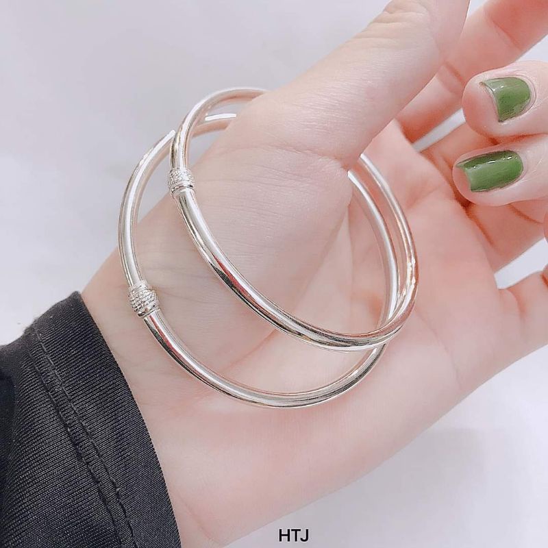 BỘ KIỀNG TRÒN TRƠN BẠC TA- KIỀNG NỮ