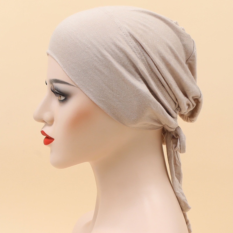 Mũ Trùm Đầu Co Giãn Màu Trơn Phong Cách Hồi Giáo Cho Ngày Valentine