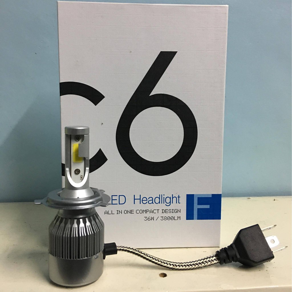 BÓNG ĐÈN PHA LED C6-H4 36W CHO XE ÔTÔ, MÔTÔ