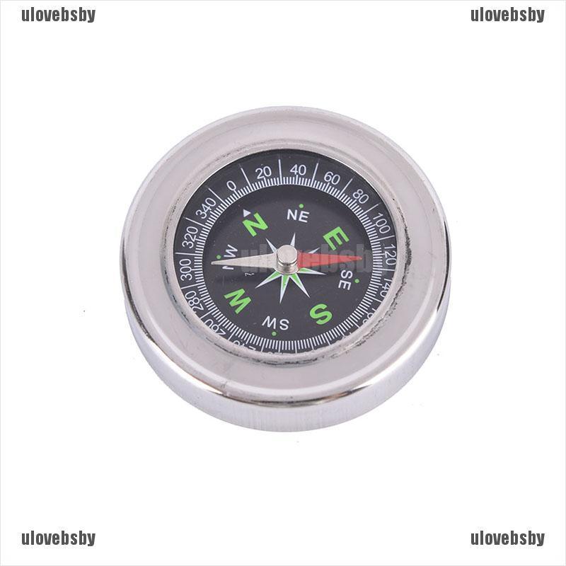 【ulovebsby】1pc 60mm metal stainless steel portable compass student outdoor spo