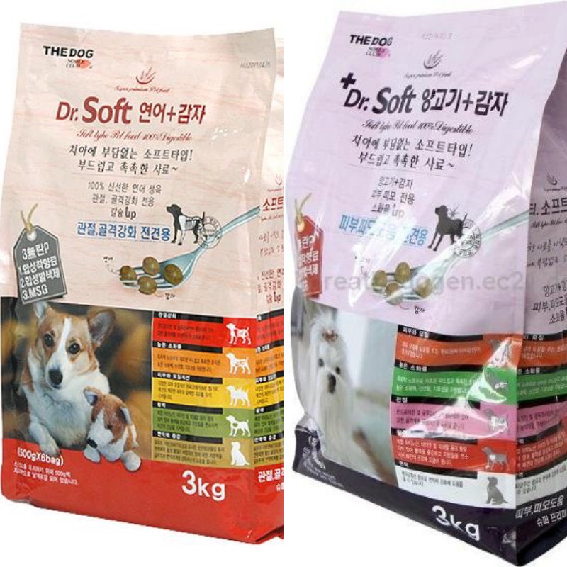 Thức Ăn Hạt Mềm Vị Cá Hồi Khoai Tây Dr.Soft Salmon &amp; Potato 500g