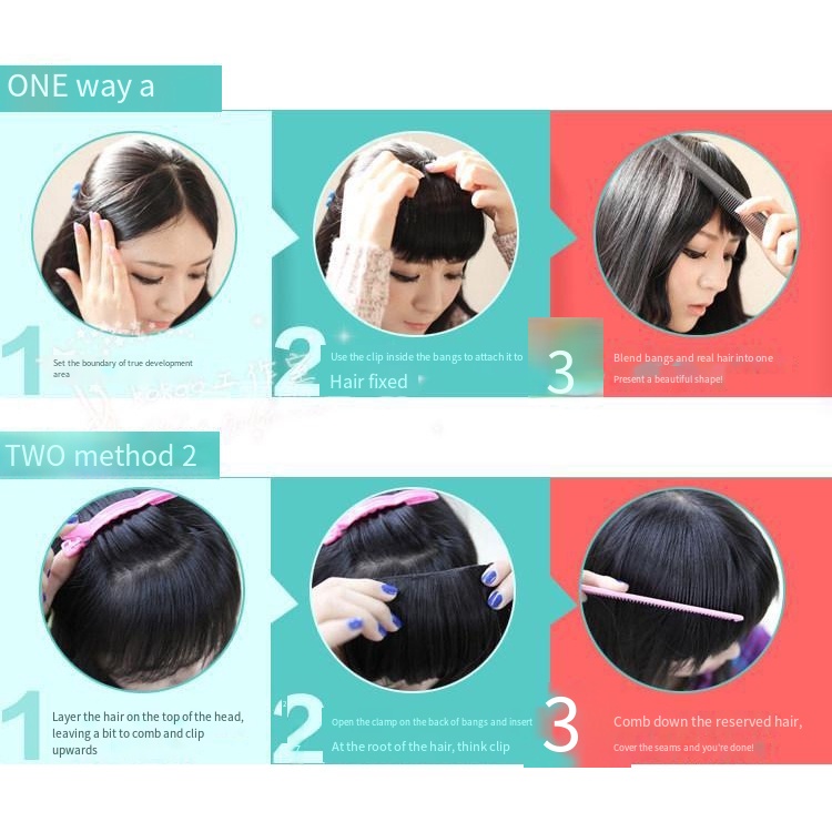 Bộ Tóc Giả Ngắn Mái Ngang Thời Trang Nữ Tính