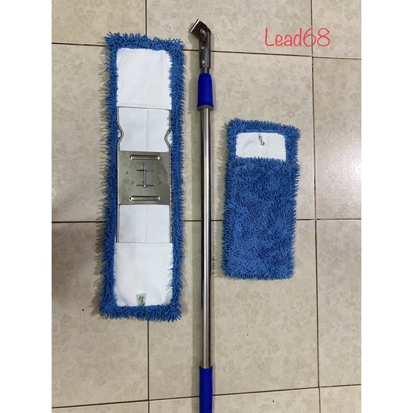 Chổi lau nhà công nghiệp 60cm+ bông thay thế 60cm chuẩn hãng Bodoca (loại 1)