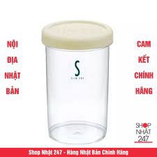 [GIẢM GIÁ] Hộp nhựa hình trụ 680ml Nội Địa Nhật Bản