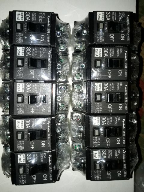 Aptomat chống giật 30A-15mA Made in Japan