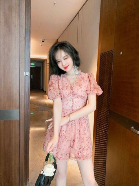 Hàng nhập - Jumpsuit ngắn, bộ jum viền ren