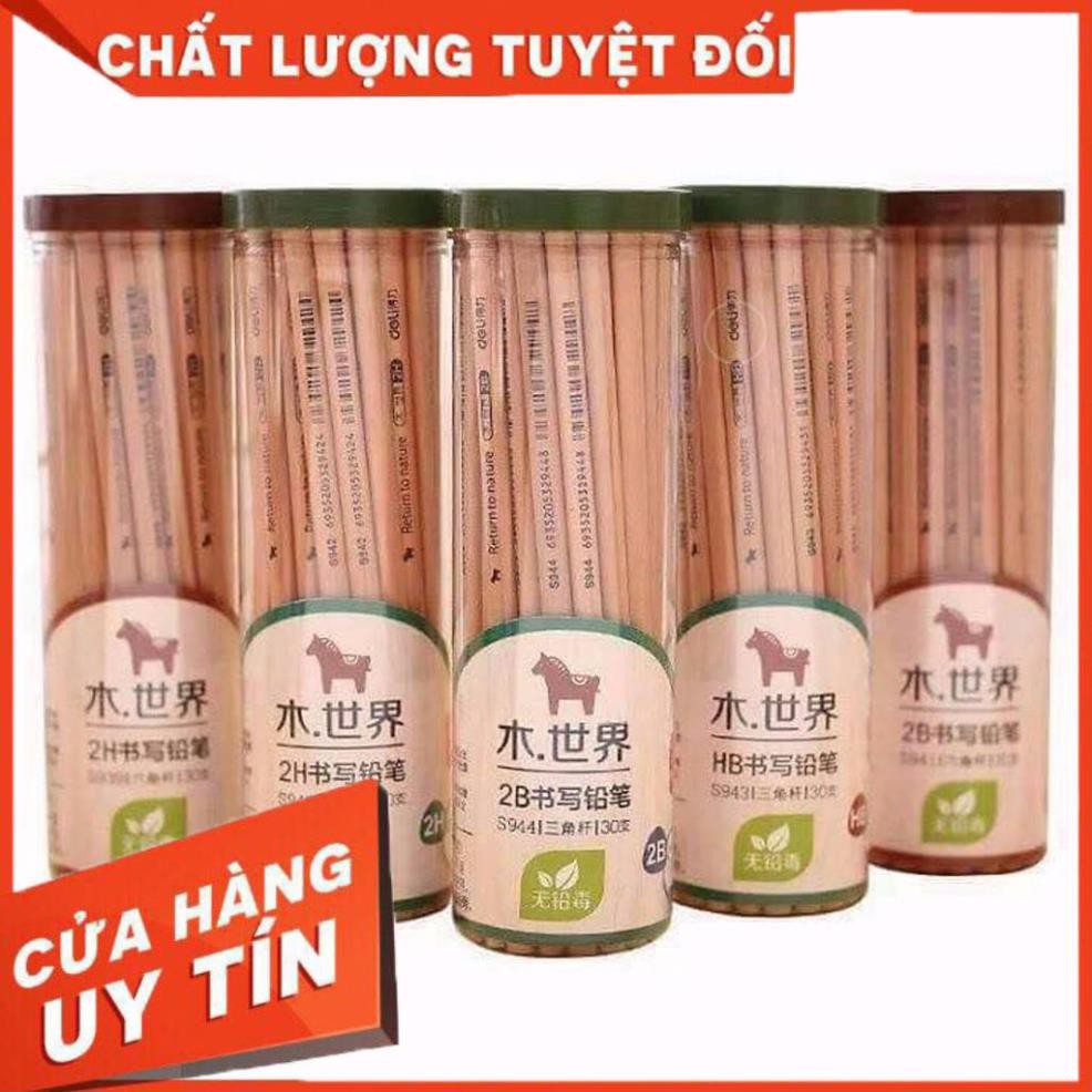 Bút Chì Gỗ Hộp 50c - Chất Liệu An Toàn Bền Đẹp Cho Các Bé