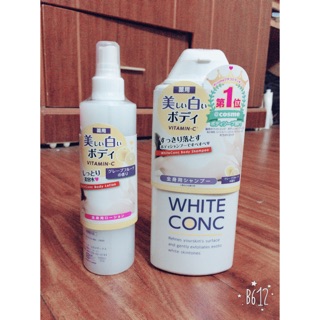 Set sữa tắm và xịt trắng da WHITE CONC