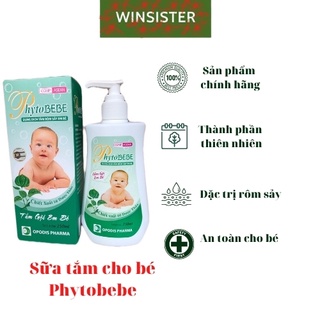 Sữa tắm cho bé, sữa tắm gội em bé, sữa tắm phytobebe
