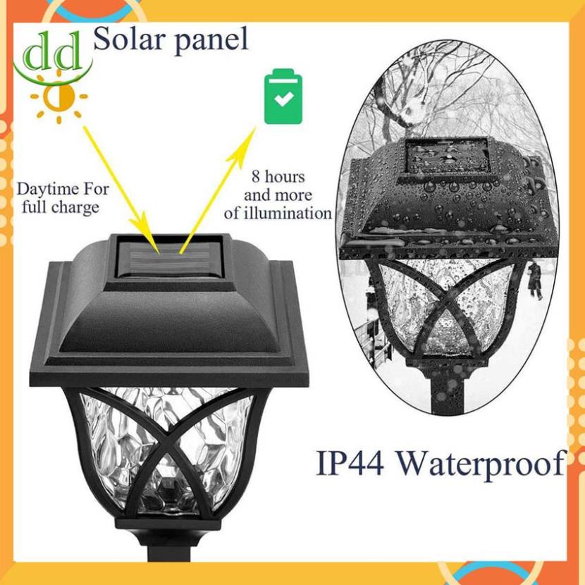 Đèn trang trí sân vườn năng lượng mặt trời, hàng cao cấp ánh sáng trắng 0411