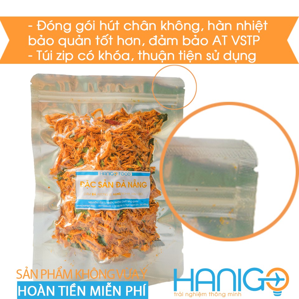 Khô Gà Lá Chanh - Hanigo Food Đặc sản Đà Nẵng NGON