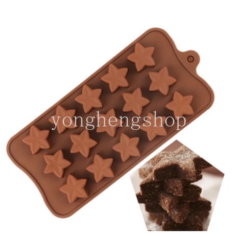 Khuôn Silicone Tạo Hình Làm Bánh Kẹo Hình Ngôi Sao 3D DIY