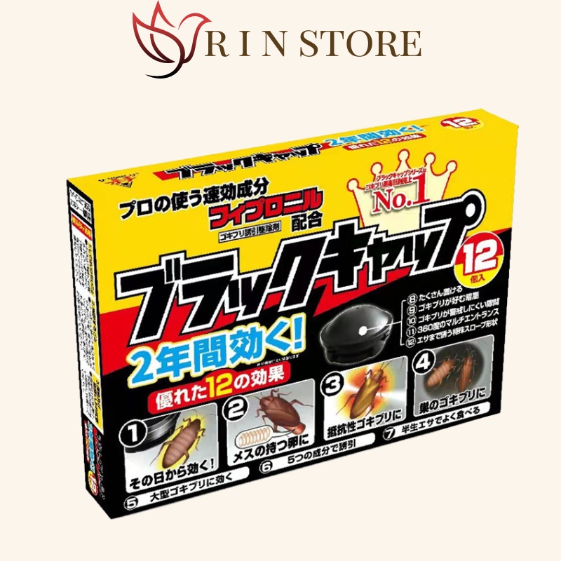 Thuốc Diệt Gián Nhật Bản 12 Viên Cực Kì Hiệu Quả Không Mùi An Toàn Cho Trẻ Em Và Vật Nuôi RIN