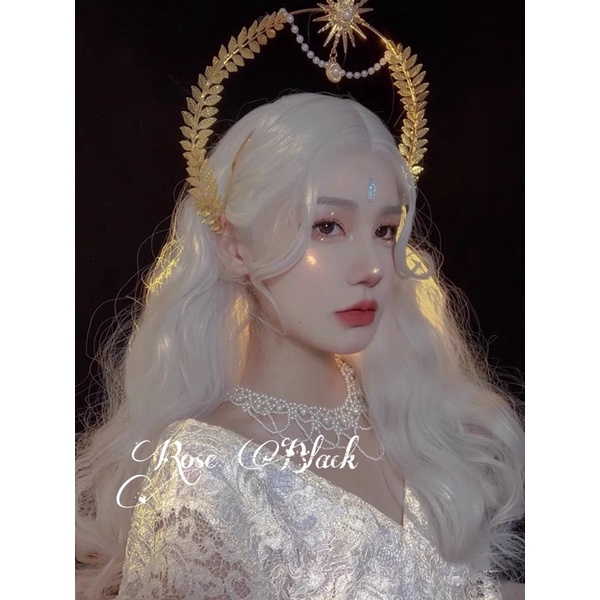 Bờm tóc  2 tầng lolita , cosplay nữ thần trend : “ tôi là thiên  Sứ  “ma  TTI-336